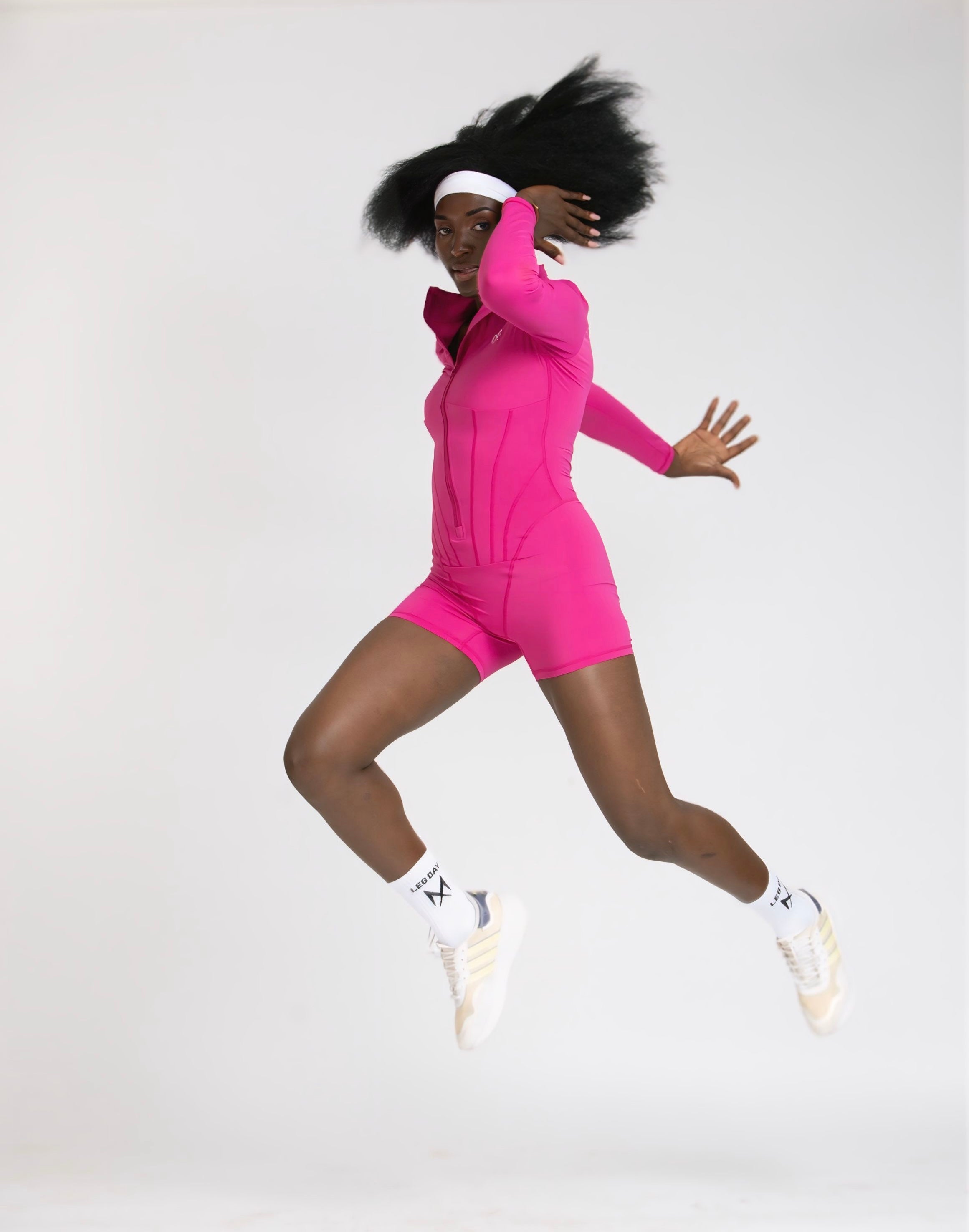 Long sleeve short jumpsuit
